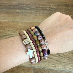 Bohemian Multi-Color Beaded Bracelet Set